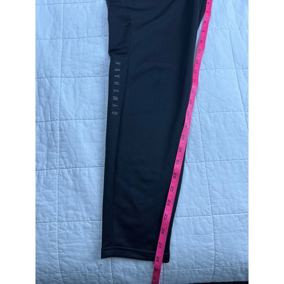Gymshark Athletic Jogger Pants Black Size Medium Zip Pockets Training - Picture 7 of 9